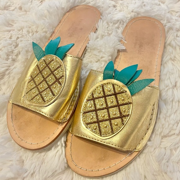 Kate Spade Pineapple Slide Slippers - Picture 4 of 9